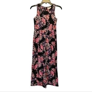 GB Kids 1 Piece Floral Wide Leg Pants Romper 100% Polyester  Size 10